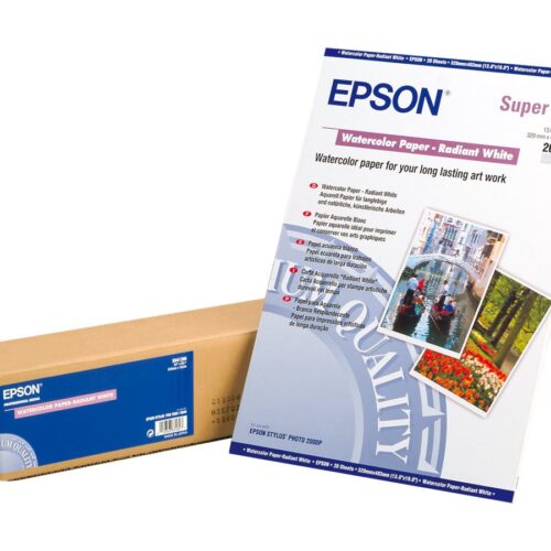 EPSON S041352 Matte papier aquarelle inkjet 190g/m2 A3+ 20 feuilles pack de 1