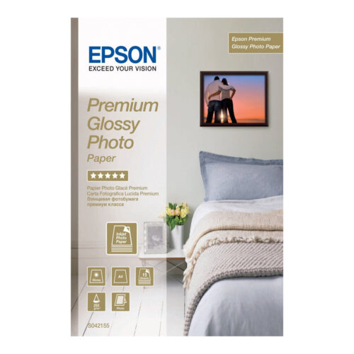 EPSON S042155 Premium brillant photo  papier inkjet 255g/m2 A4 15 feuilles pack de 1