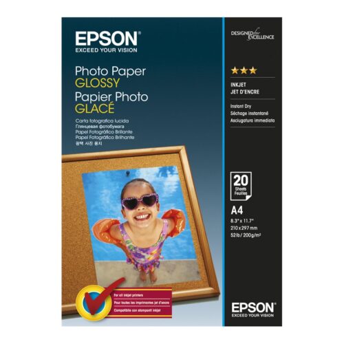 EPSON S042538 Photo  papier brillant 200g/m2 A4 20 feuilles pack de 1