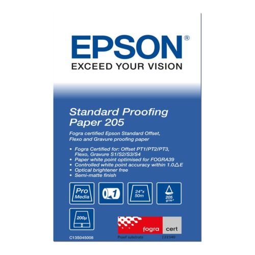 EPSON S045008 Standard proofing  papier inkjet 205g/m2 610mm x 50m 1 rouleau pack de 1