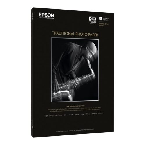 EPSON S045053 Traditional photo  papier inkjet 330g/m2 610x914mm 25 feuilles pack de 1