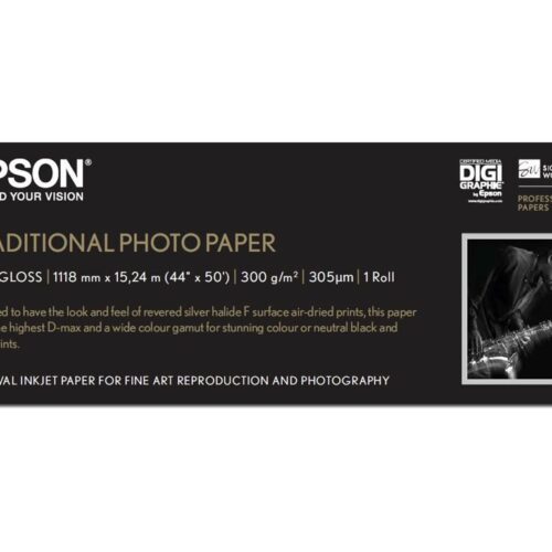 EPSON S045056 Traditional photo  papier 330g/m2 1118mm x 15m 1 rouleau pack de 1 1118mm x 15m