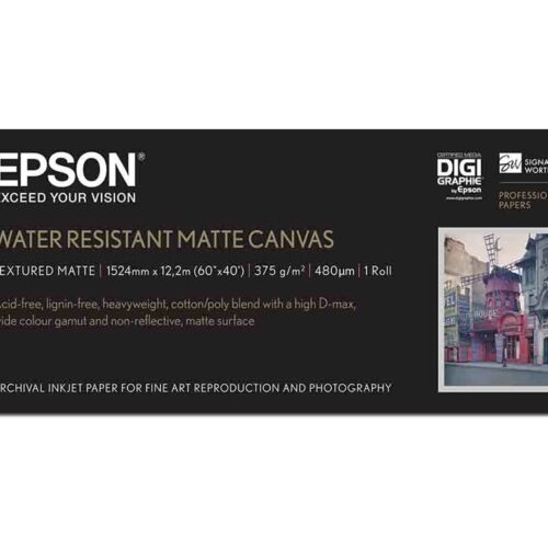 EPSON S045064 Matte water resistant canvas inkjet 375g/m2 1524mm x 12.2m 1 rouleau pack de 1