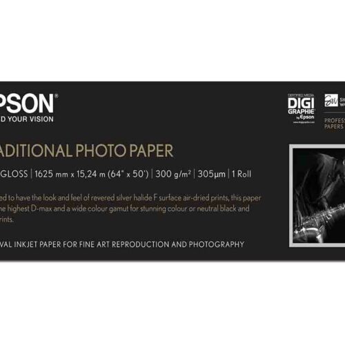 EPSON S045107 Traditional photo  papier inkjet 300g/m2 1626mm x 15m 1 rouleau pack de 1