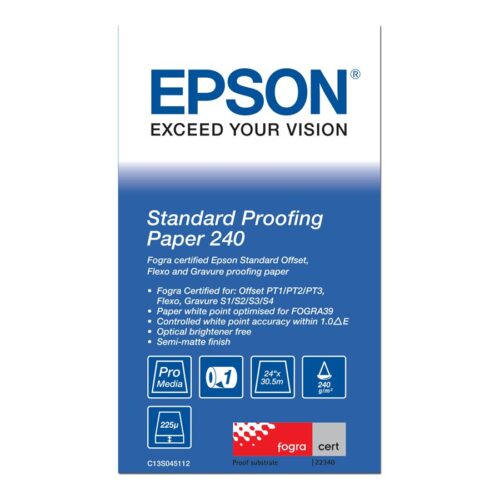 EPSON S045112 Standard proofing paper inkjet 240g/m2 610mm x 30.5m 1 roll 1-pack