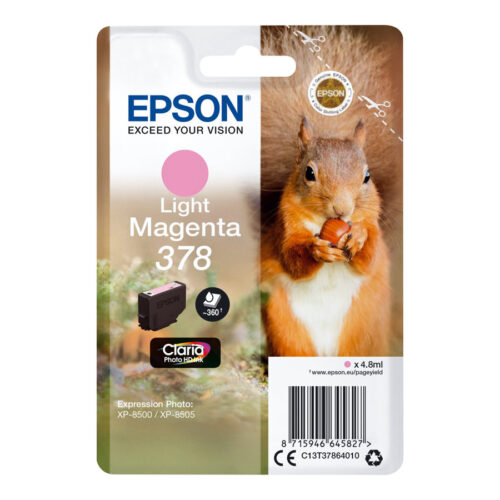 EPSON Singlepack Light Magenta 378 Eichhörnchen Clara Photo HD Ink