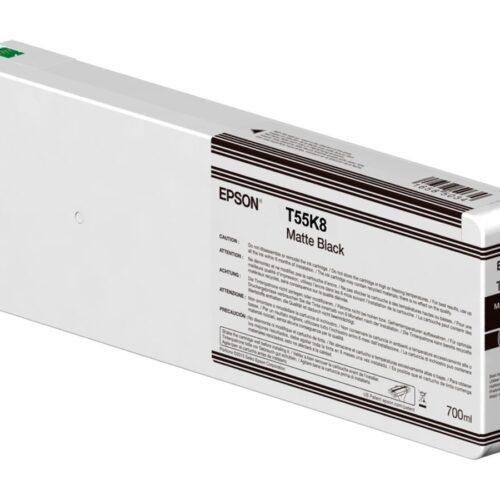 EPSON Singlepack Matte Black T55K800 UltraChrome HDX/HD