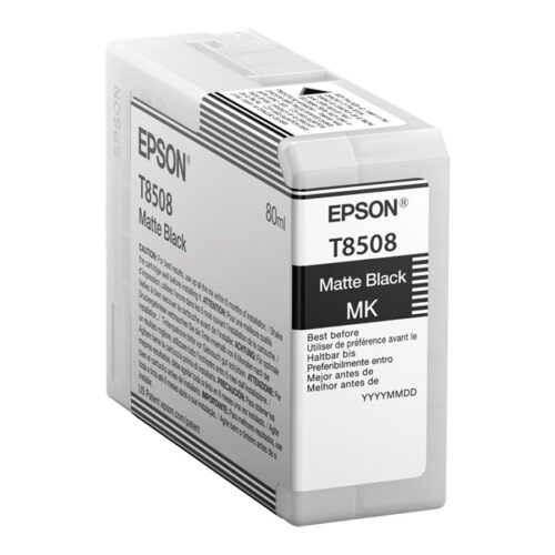 EPSON Singlepack Matte Black T85080N UltraChrome HD ink 80ml