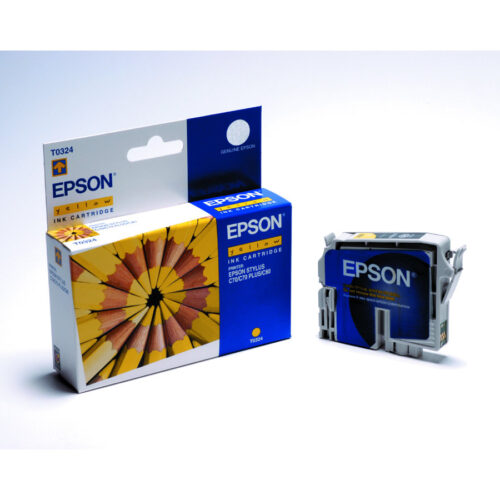 EPSON T0324 cartouche d encre jaune capacité standard 16ml 420 pages 1-pack blister sans alarme