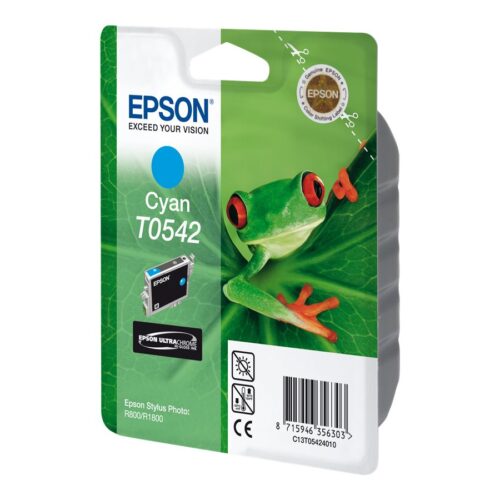 EPSON T0542 cartouche d encre cyan capacité standard 13ml 400 pages 1-pack blister sans alarme
