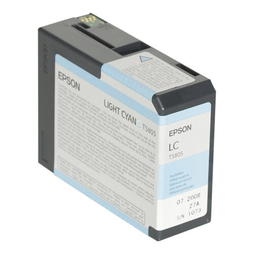 EPSON T5805 cartouche de encre cyan clair capacité standard 80ml pack de 1