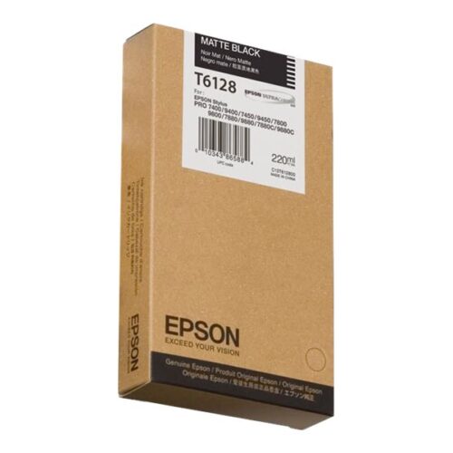 EPSON T6128 cartouche dencre noir mat capacité standard 220ml pack de 1