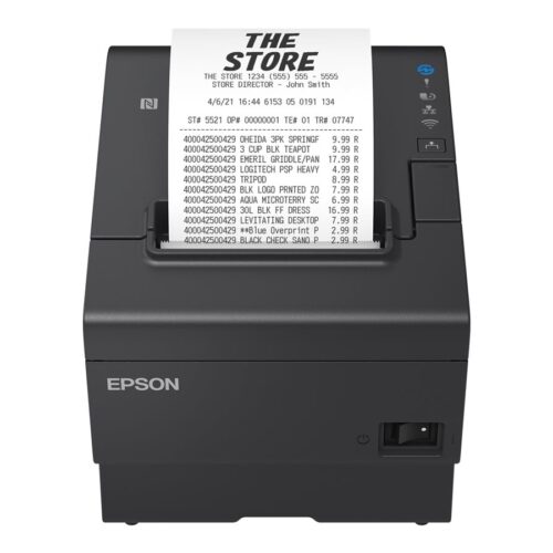 EPSON TM-T88VII 112 High-speed receipt printer USB Ethernet Serial PS Black