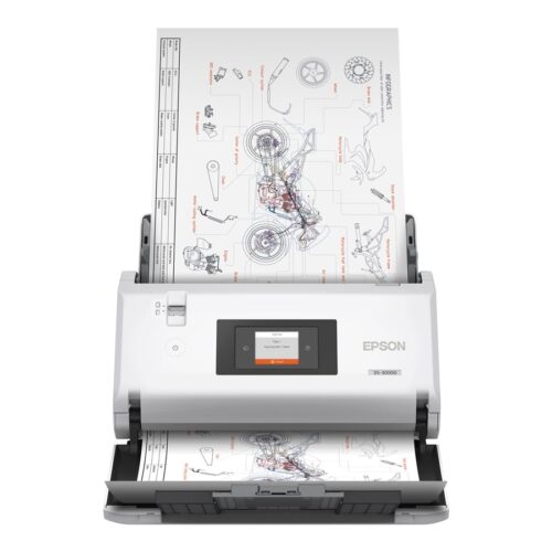 EPSON WorkForce DS-30000 Document scanner Contact Image Sensor CIS Duplex A3 600x600dpi 70ppm ADF 120sheets 30000scans/d USB 3.0