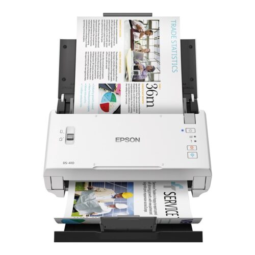 EPSON WorkForce DS-410 Document scanner Contact Image Sensor CIS Duplex A4 600x600dpi 26ppm ADF 50sheets 3000scans/d USB 2.0