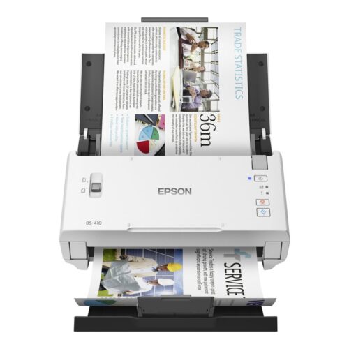 EPSON WorkForce DS-410 Document scanner Contact Image Sensor CIS Duplex A4 600x600dpi 26ppm ADF 50sheets 3000scans/d USB 2.0