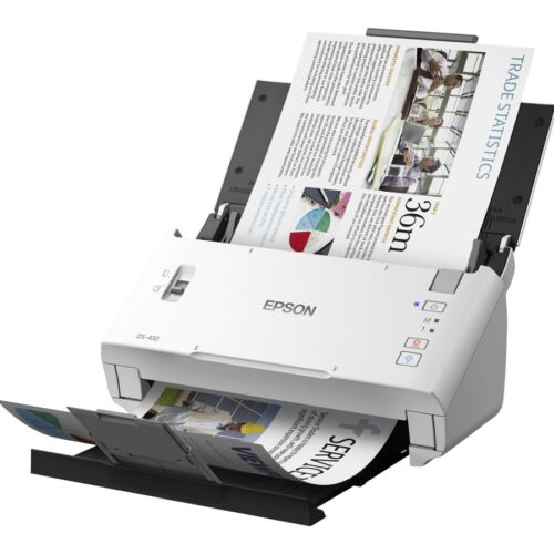 EPSON WorkForce DS-410 Document scanner Contact Image Sensor CIS Duplex A4 600x600dpi 26ppm ADF 50sheets 3000scans/d USB 2.0