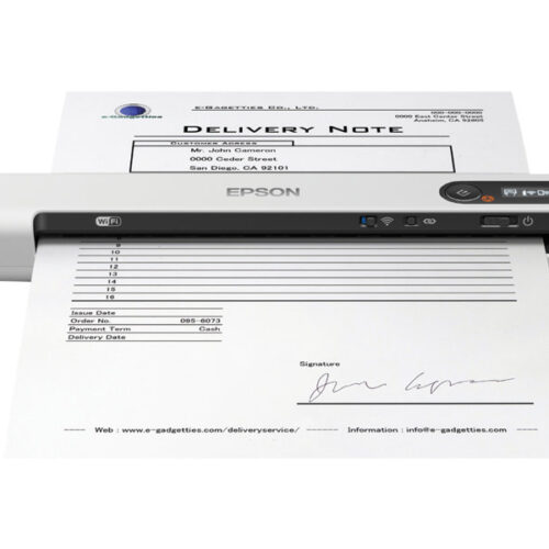 EPSON WorkForce DS-80W Document scanner Contact Image Sensor CIS A4 600x600dpi 15pp 300scans/d USB 2.0 Wi-Fi