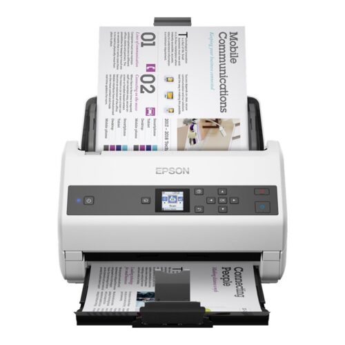 EPSON WorkForce DS-870 Document scanner Contact Image Sensor CIS Duplex A4 600x600dpi 65ppm ADF 100sheets 7000scans/d USB 3.0