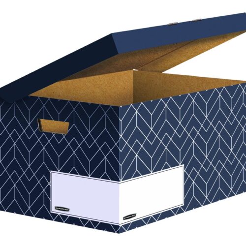 FELLOWES BB Flip Top Container Blue