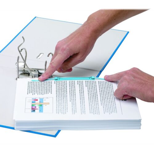 FELLOWES Biding Clip Sky Blue Pack Of 20