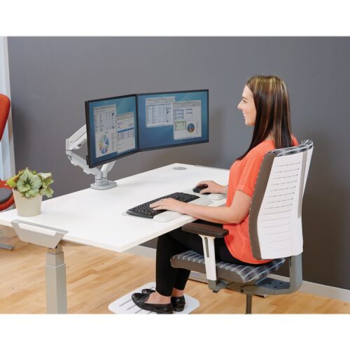 FELLOWES BRAS ARTICULE DOUBLE ECRAN EPPADUAL Silver jusqu’à 39 POUCES