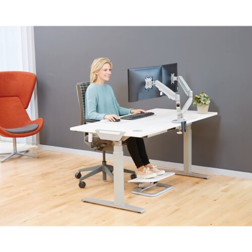 FELLOWES BRAS ARTICULE DOUBLE ECRAN EPPADUAL Silver jusqu’à 39 POUCES