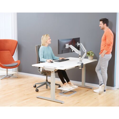 FELLOWES BRAS ARTICULE DOUBLE ECRAN EPPADUAL Silver jusqu’à 39 POUCES