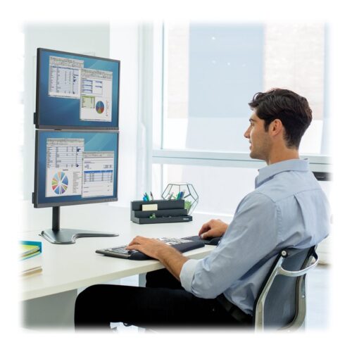 FELLOWES bras double vertical sur pied professional Serie