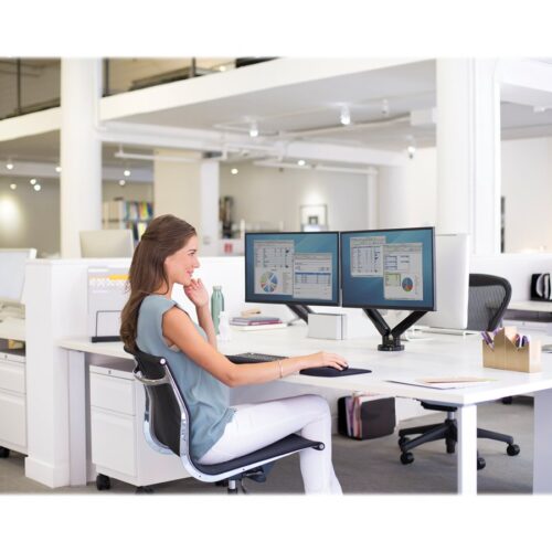 FELLOWES Bras porte écran double Platinium Série