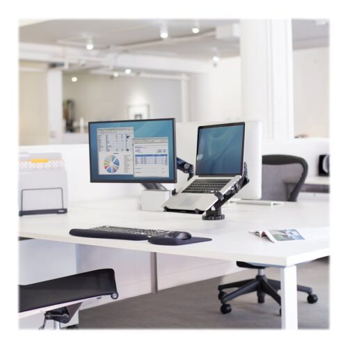 FELLOWES Bras porte écran double Platinium Série