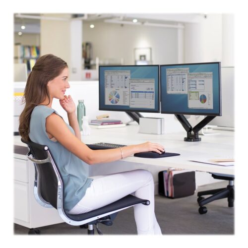 FELLOWES Bras porte écran double Platinium Série