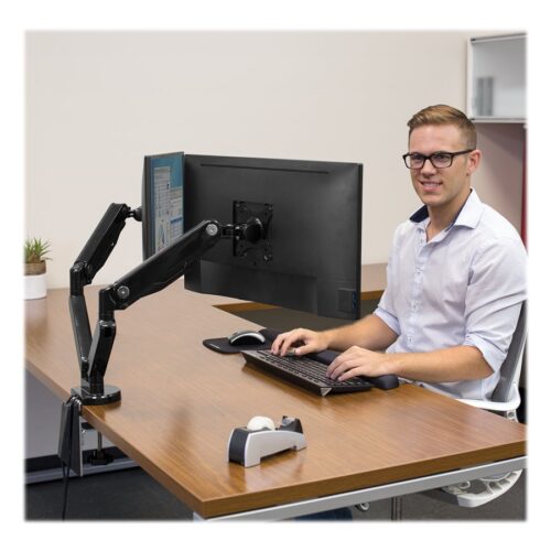 FELLOWES Bras porte écran double Platinium Série
