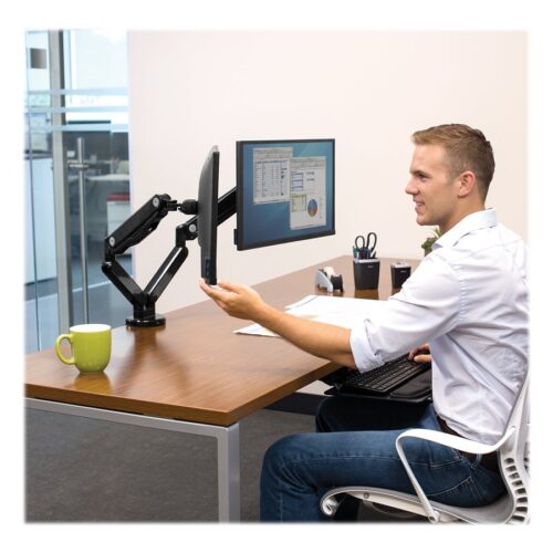 FELLOWES Bras porte écran double Platinium Série