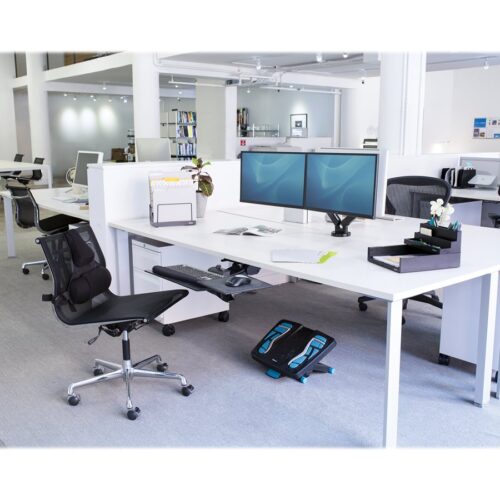 FELLOWES Bras porte écran double Platinium Série