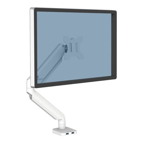 FELLOWES Bras Porte-Ecran Simple Blanc Platinum Series