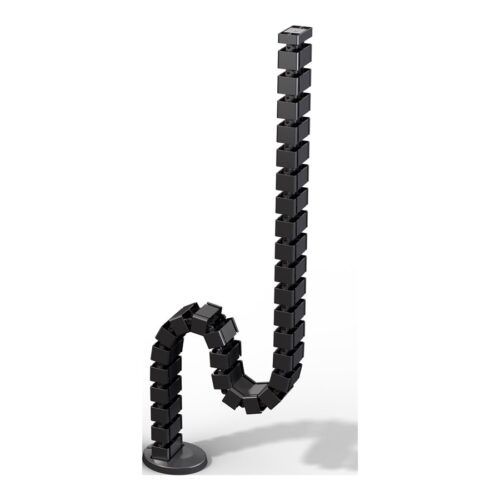 FELLOWES Cable tube 130cm with weighted base plate Black