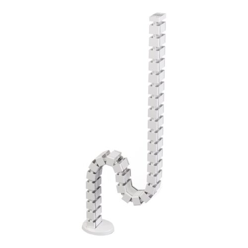 FELLOWES Cable tube 130cm with weighted base plate White