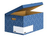 FELLOWES Decor Fliptop Box Urban Blue