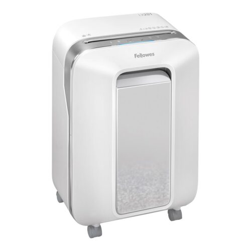 FELLOWES DESTRUCTEUR MICROSHRED LX201 BLANC COUPE MICROPARTICULES 230V EU