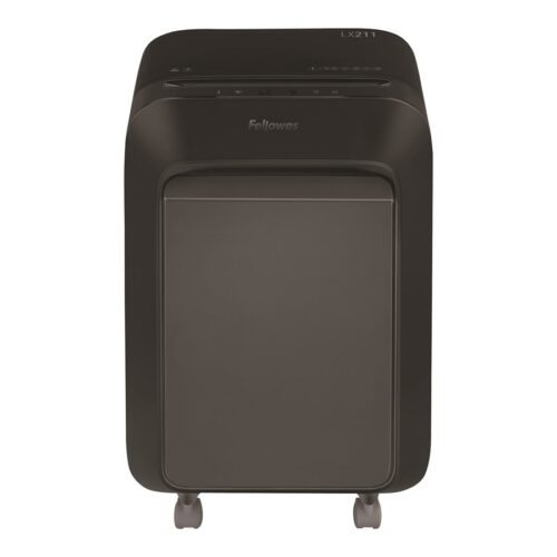 FELLOWES DESTRUCTEUR MICROSHRED LX211 NOIR COUPE MICROPARTICULES 230V EU/UK