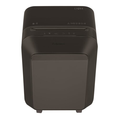 FELLOWES DESTRUCTEUR MICROSHRED LX211 NOIR COUPE MICROPARTICULES 230V EU/UK