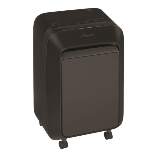 FELLOWES DESTRUCTEUR MICROSHRED LX211 NOIR COUPE MICROPARTICULES 230V EU/UK