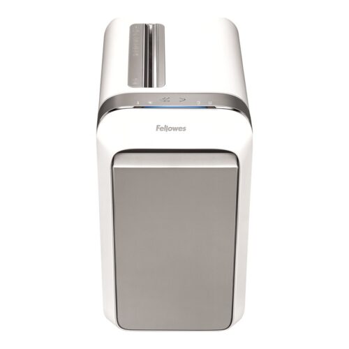 FELLOWES DESTRUCTEUR MICROSHRED LX221 BLANC COUPE MICROPARTICULES 230V EU/UK