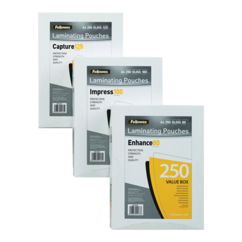 FELLOWES IL LAMINATING POUCH 80MIC A5 100PK
