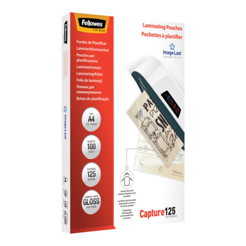 FELLOWES IL POCHETTES A4 125 MICRONS X 100