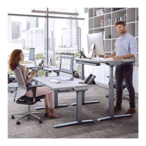 FELLOWES LEVADO – STRUCTURE AJUSTABLE EN HAUTEUR SILVER