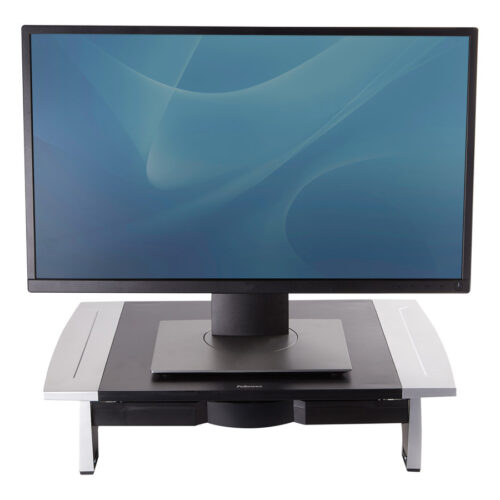 FELLOWES MONITOR RISER STAND FOR MONITOR BLACK SILVER