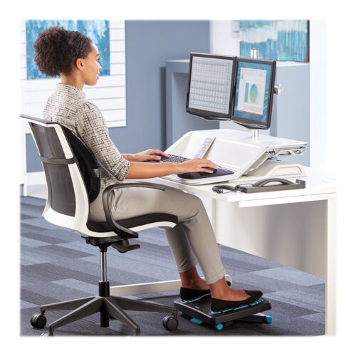 FELLOWES plate-forme assis-debout lotus – blanc
