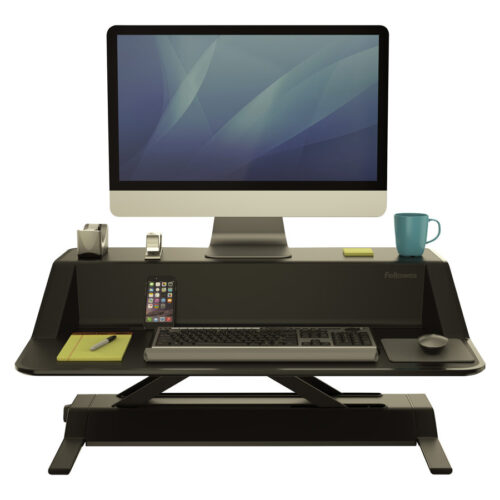 FELLOWES Plate-Forme Assis-Debout Lotus-Noir